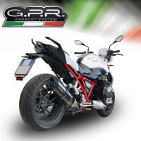 Escape compatible con Bmw R 1200 R 2015 Lc 2015-2016, Furore Nero, Escape legal, homologado, silenciador con db killer desmontable y tubo de conexión específico 