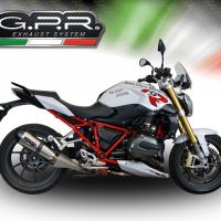 Escape compatible con Bmw R 1200 R 2015 Lc 2015-2016, Gpe Ann. titanium, Escape legal, homologado, silenciador con db killer desmontable y tubo de conexión específico 