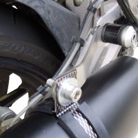 Escape compatible con Aprilia Caponord 1200 2013-2016, Furore Nero, Escape legal, homologado, silenciador con db killer desmontable y tubo de conexión específico 