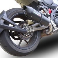 Escape compatible con Aprilia Caponord 1200 2013-2016, Furore Nero, Escape legal, homologado, silenciador con db killer desmontable y tubo de conexión específico 