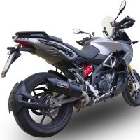 Escape compatible con Aprilia Caponord 1200 2013-2016, Furore Nero, Escape legal, homologado, silenciador con db killer desmontable y tubo de conexión específico 
