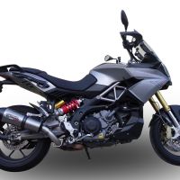 Escape compatible con Aprilia Caponord 1200 2013-2016, Gpe Ann. titanium, Escape legal, homologado, silenciador con db killer desmontable y tubo de conexión específico 