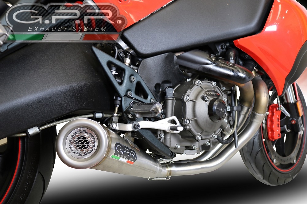 Escape compatible con Buell 1125 R -CR 2005-2009, Powercone Evo, Escape semi-completo homologado con db killer extraible 