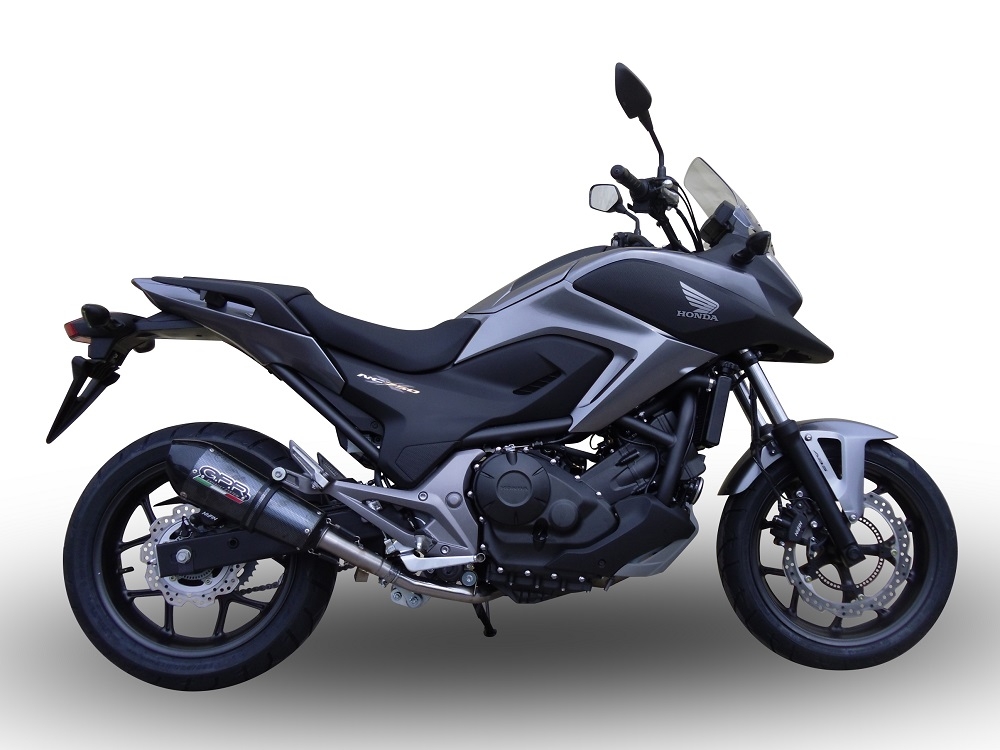 Escape compatible con Honda Nc 750 X - S Dct 2014-2015, Ghisa , Escape legal, homologado, silenciador con db killer desmontable y tubo de conexión específico 