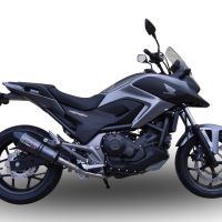 Escape compatible con Honda Nc 750 X - S Dct 2014-2015, Ghisa , Escape legal, homologado, silenciador con db killer desmontable y tubo de conexión específico 