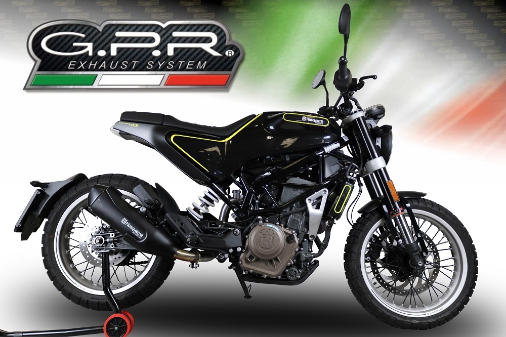 Escape compatible con Husqvarna Vitpilen 401 2018-2019, Decatalizzatore, Tubo supresor de catalizador 