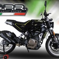 Escape compatible con Husqvarna Vitpilen 401 2018-2019, Decatalizzatore, Tubo supresor de catalizador 