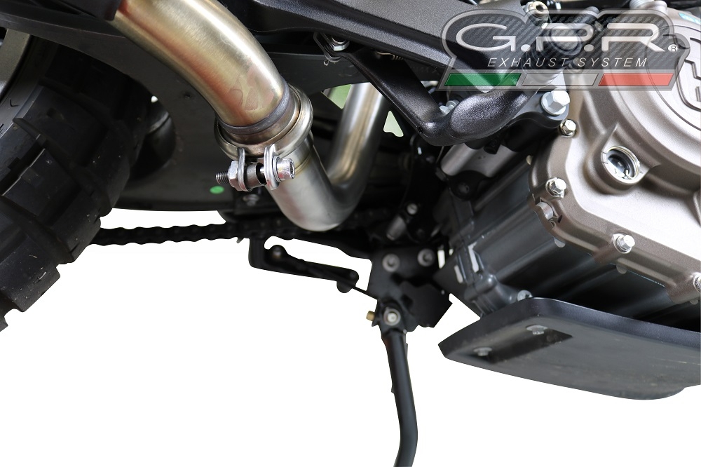 Escape compatible con Husqvarna Vitpilen 401 2018-2019, Decatalizzatore, Tubo supresor de catalizador 