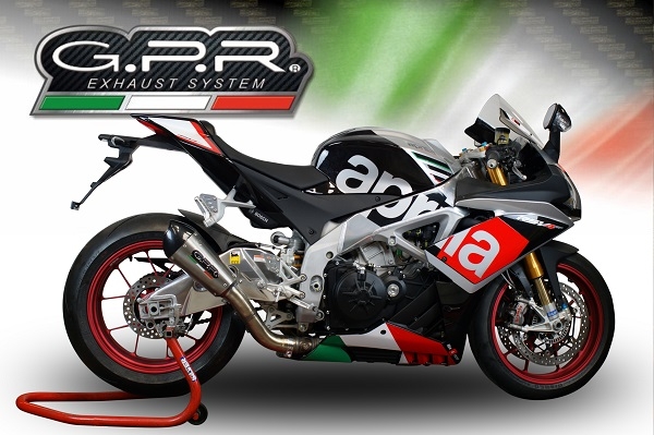 Escape compatible con Aprilia Rsv4 1000 2015-2016, Gpe Ann. titanium, Escape legal, homologado, silenciador con db killer desmontable y tubo de conexión específico 