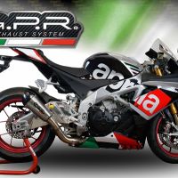 Escape compatible con Aprilia Rsv4 1000 2015-2016, Gpe Ann. titanium, Escape legal, homologado, silenciador con db killer desmontable y tubo de conexión específico 