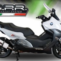 Escape compatible con Bmw C 650 Sport 2016-2020, Albus Evo4, Escape legal, homologado, silenciador con db killer desmontable y tubo de conexión específico 