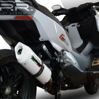 Escape compatible con Bmw C 650 Sport 2016-2020, Albus Evo4, Escape legal, homologado, silenciador con db killer desmontable y tubo de conexión específico 