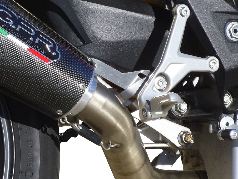 Escape compatible con Mv Agusta Brutale 800 Dragster 2017-2020, M3 Inox , Escape homologaedo, legal para mercados fuera de la UE, incluido tubo de enlace y db killer extraíble 