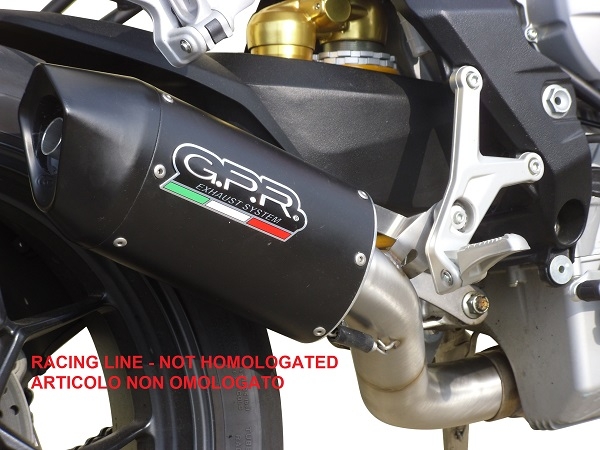 Escape compatible con Mv Agusta Brutale 800 2017-2020, Furore Evo4 Nero, Escape homologaedo, legal para mercados fuera de la UE, incluido tubo de enlace y db killer extraíble 