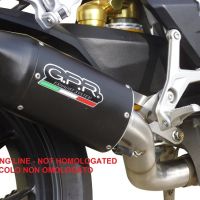 Escape compatible con Mv Agusta Brutale 800 2017-2020, Furore Evo4 Nero, Escape homologaedo, legal para mercados fuera de la UE, incluido tubo de enlace y db killer extraíble 
