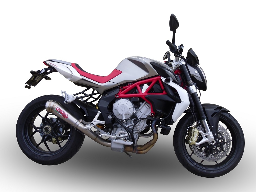 Escape compatible con Mv Agusta F3 800 2017-2020, Powercone Evo, Escape homologaedo, legal para mercados fuera de la UE, incluido tubo de enlace y db killer extraíble 