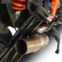Escape compatible con Ktm LC 8 Super Adventure 1290 - S - R - T 2017-2020, Decatalizzatore, Tubo supresor de catalizador 