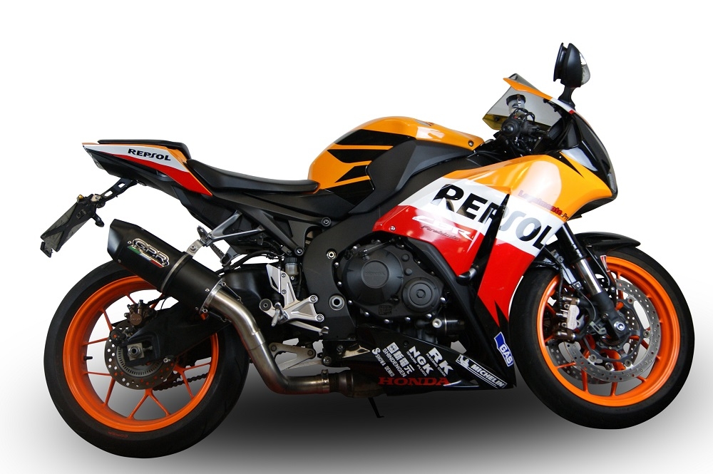 Escape compatible con Honda Cbr 1000 Rr 2014-2016, Furore Poppy, Escape racing, silenciador con tubo de conexion, articulo sin homologacion 
