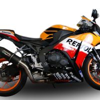 Escape compatible con Honda Cbr 1000 Rr 2014-2016, Furore Poppy, Escape racing, silenciador con tubo de conexion, articulo sin homologacion 