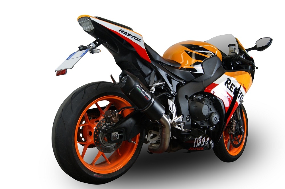 Escape compatible con Honda Cbr 1000 Rr 2014-2016, Furore Nero, Escape legal, homologado, silenciador con db killer desmontable y tubo de conexión específico 