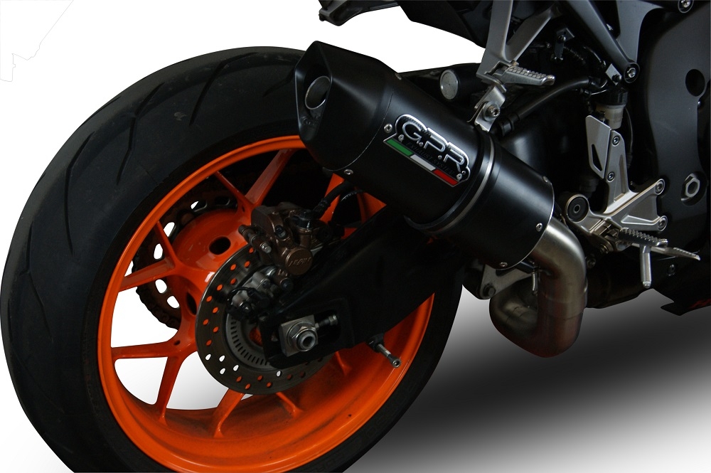 Escape compatible con Honda Cbr 1000 Rr 2014-2016, Furore Nero, Escape legal, homologado, silenciador con db killer desmontable y tubo de conexión específico 