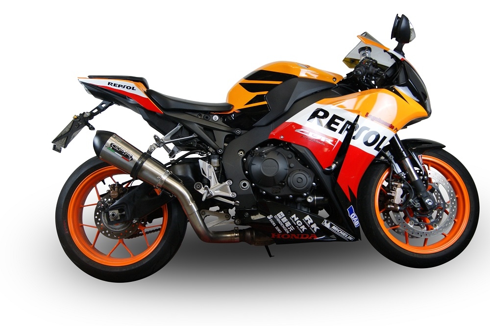 Escape compatible con Honda Cbr 1000 Rr 2014-2016, M3 Black Titanium, Escape racing, silenciador con tubo de conexion, articulo sin homologacion 