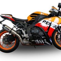 Escape compatible con Honda Cbr 1000 Rr 2014-2016, M3 Black Titanium, Escape racing, silenciador con tubo de conexion, articulo sin homologacion 