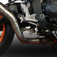 Escape compatible con Honda Cbr 1000 Rr 2014-2016, M3 Titanium Natural, Escape legal, homologado, silenciador con db killer desmontable y tubo de conexión específico 