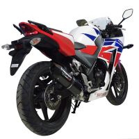 Escape compatible con Honda Cbr 300 R 2014-2016, Furore Nero, Escape legal, homologado, silenciador con db killer desmontable y tubo de conexión específico 