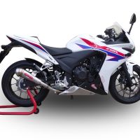 Escape compatible con Honda Cbr 500 R 2012-2016, Powercone Evo, Escape legal, homologado, silenciador con db killer desmontable y tubo de conexión específico 