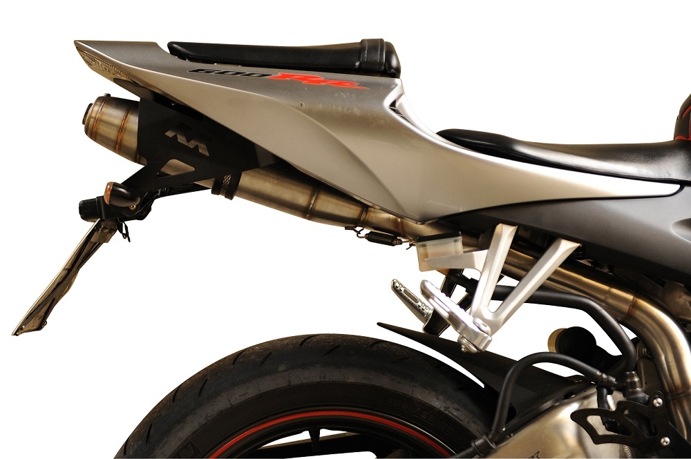 Escape compatible con Honda Cbr 600 Rr 2005-2006, Deeptone Inox, Escape legal, homologado, silenciador con db killer desmontable y tubo de conexión específico 