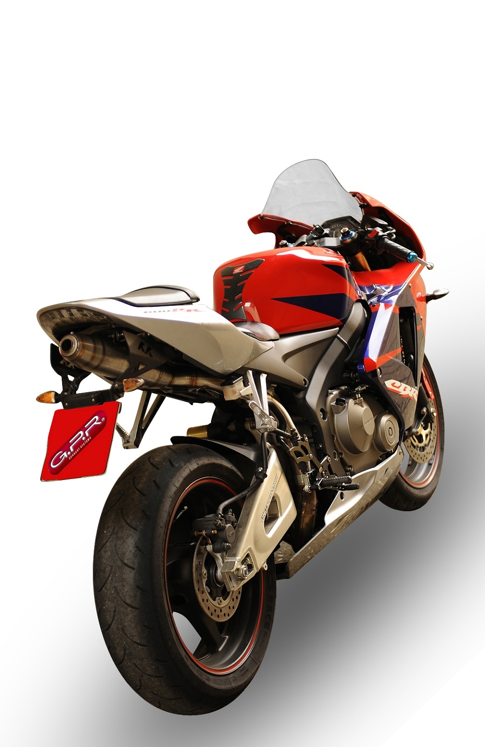 Escape compatible con Honda Cbr 600 Rr 2005-2006, Deeptone Inox, Escape legal, homologado, silenciador con db killer desmontable y tubo de conexión específico 