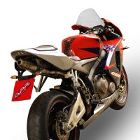 Escape compatible con Honda Cbr 600 Rr 2005-2006, Deeptone Inox, Escape legal, homologado, silenciador con db killer desmontable y tubo de conexión específico 