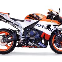 Escape compatible con Honda Cbr 600 Rr 2005-2006, Tiburon Titanium, Escape legal, homologado, silenciador con db killer desmontable y tubo de conexión específico 
