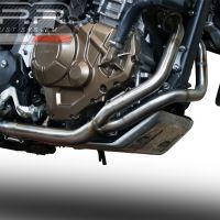 Escape compatible con Honda Crf 1000 L Africa Twin 2015-2017, Decatalizzatore, Tubo supresor de catalizador 