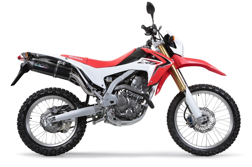Escape compatible con Honda Crf 250 L 2013-2016, Furore Nero, Escape completo, no legal para países de la UE, con db killer extraíble 