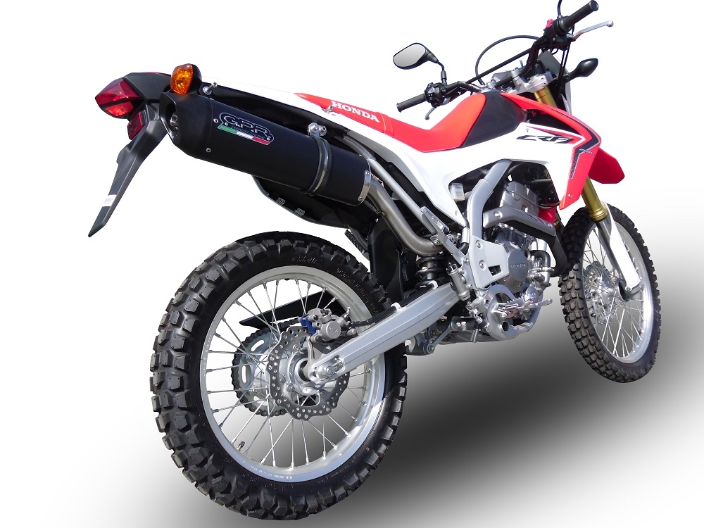 Escape compatible con Honda Crf 250 L 2013-2016, Furore Nero, Escape completo, no legal para países de la UE, con db killer extraíble 