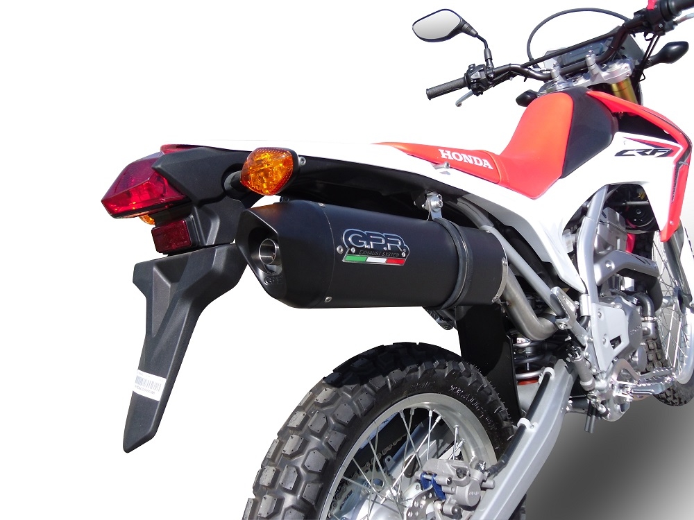 Escape compatible con Honda Crf 250 L 2013-2016, Furore Nero, Escape completo, no legal para países de la UE, con db killer extraíble 