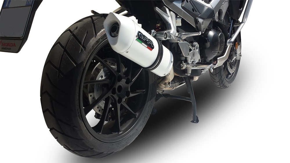 Escape compatible con Honda Crossrunner 800 Vfr 800 X 2015-2016, Albus Ceramic, Escape legal, homologado, silenciador con db killer desmontable y tubo de conexión específico 
