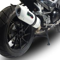 Escape compatible con Honda Crossrunner 800 Vfr 800 X 2015-2016, Albus Ceramic, Escape legal, homologado, silenciador con db killer desmontable y tubo de conexión específico 