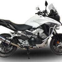 Escape compatible con Honda Crossrunner 800 Vfr 800 X 2015-2016, Gpe Ann. titanium, Escape legal, homologado, silenciador con db killer desmontable y tubo de conexión específico 