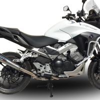 Escape compatible con Honda Crossrunner 800 Vfr 800 X 2017-2020, Powercone Evo, Escape legal, homologado, silenciador con db killer desmontable y tubo de conexión específico 