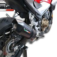 Escape compatible con Honda Cb 500 F 2019-2020, Furore Evo4 Nero, Escape legal, homologado, silenciador con db killer desmontable y tubo de conexión específico 