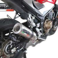Escape compatible con Honda NX500 2024-2025, M3 Titanium Natural, Escape legal, homologado, silenciador con db killer desmontable y tubo de conexión específico 