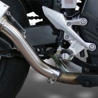 Escape compatible con Honda NX500 2024-2025, M3 Titanium Natural, Escape legal, homologado, silenciador con db killer desmontable y tubo de conexión específico 