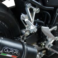 Escape compatible con Honda Cb 500 F 2016-2018, Furore Evo4 Nero, Escape legal, homologado, silenciador con db killer desmontable y tubo de conexión específico 