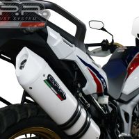Escape compatible con Honda Crf 1000 L Africa Twin 2015-2017, Albus Ceramic, Escape legal, homologado, silenciador con db killer desmontable y tubo de conexión específico 