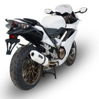 Escape compatible con Honda Vfr 800 F 2017-2020, Albus Evo4, Escape legal, homologado, silenciador con db killer desmontable y tubo de conexión específico 