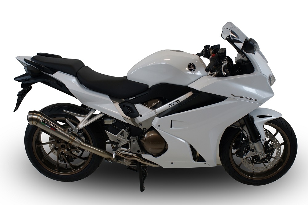 Escape compatible con Honda Vfr 800 F 2014-2016, Powercone Evo, Escape legal, homologado, silenciador con db killer desmontable y tubo de conexión específico 