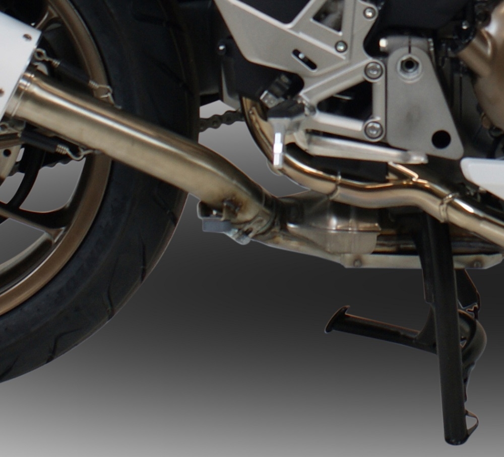 Escape compatible con Honda Vfr 800 F 2014-2016, Powercone Evo, Escape legal, homologado, silenciador con db killer desmontable y tubo de conexión específico 